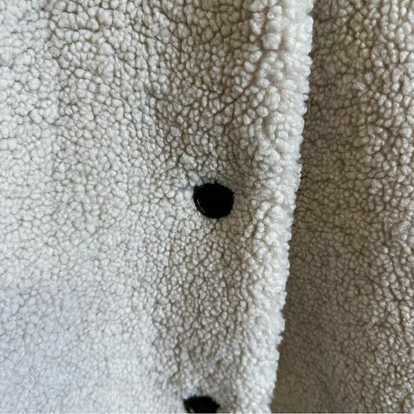 J. Crew women’s faux fur jacket size 24 cream - Picture 4 of 10